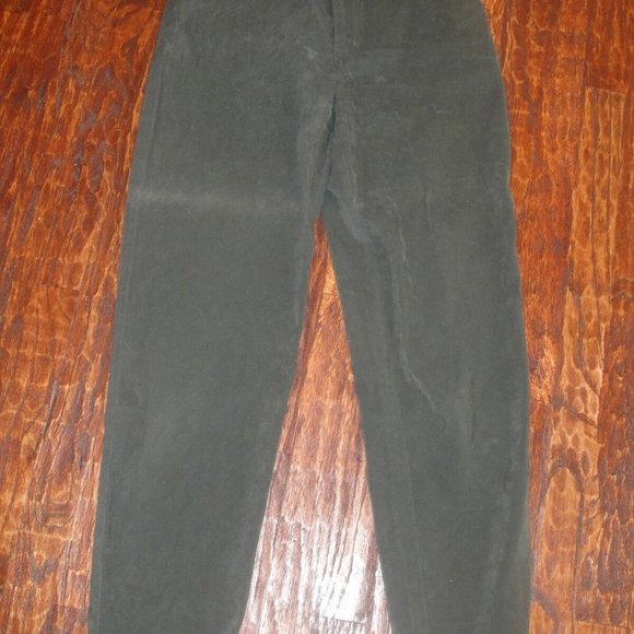 Lot of 3*MOLESKIN Suede PANTS*black~brown~olive green*David Hollis & Denim Co- 6 - Picture 6 of 9